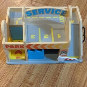 Wooden Parking Garage Playset